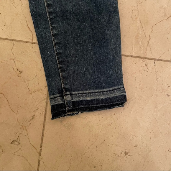 Madewell high rise 10” medium wash drop hem skinny jeans size 24 - Picture 7 of 7